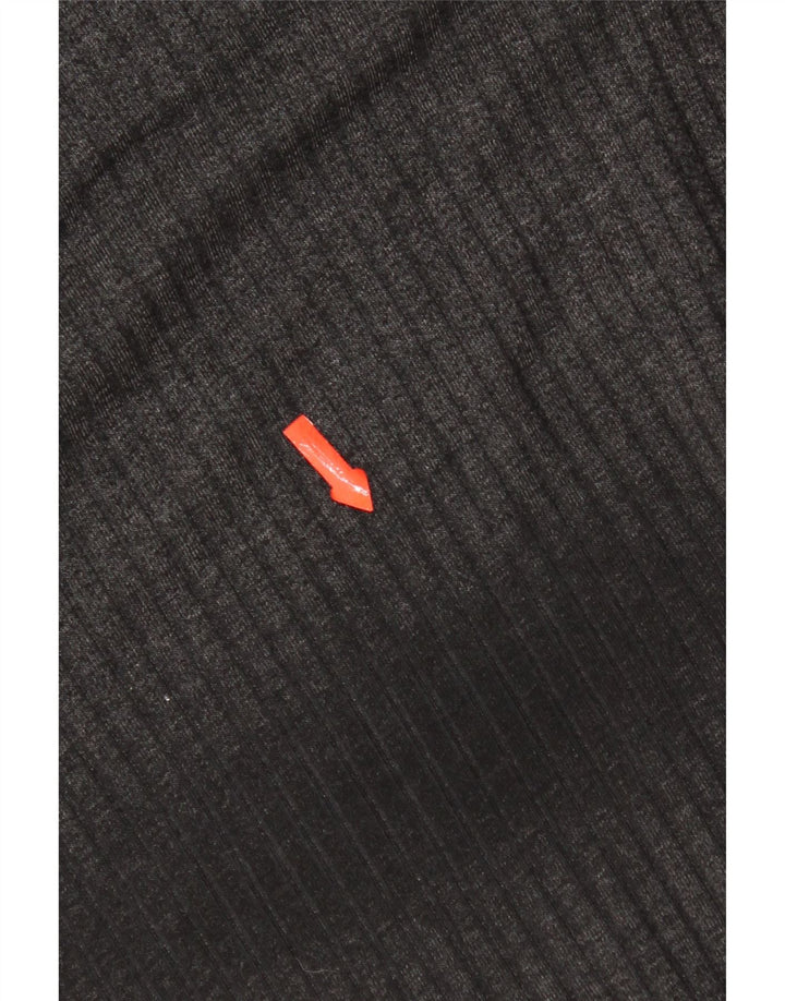 Marks & Spencer Vestido largo de manga larga para mujer UK 46 Poliéster gris grande
