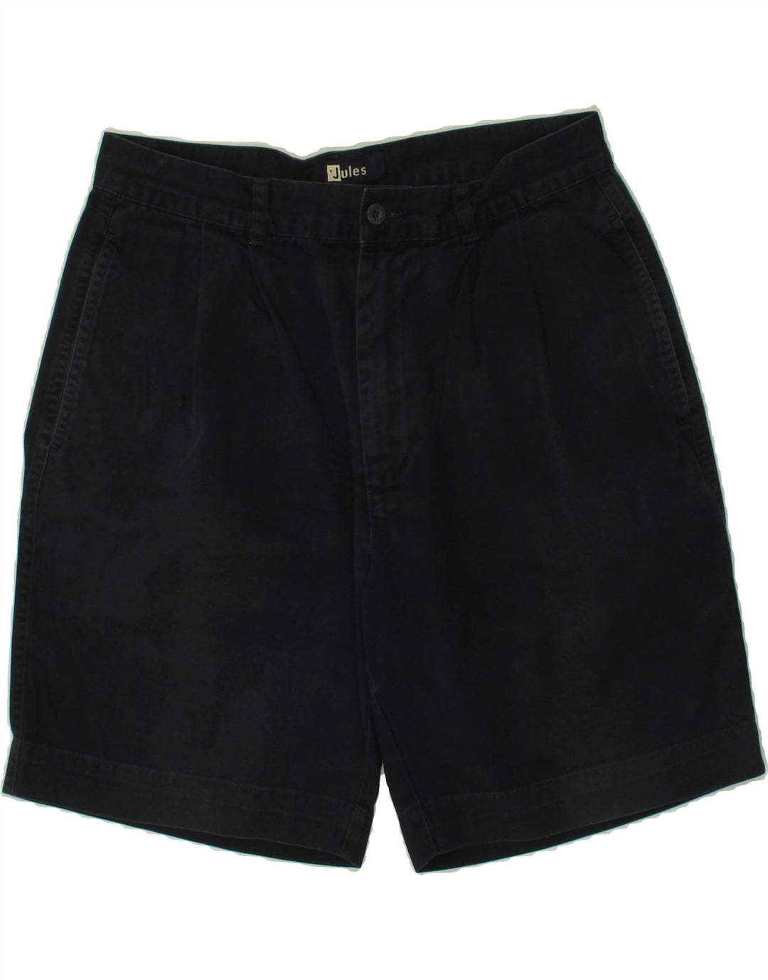 JULES Womens Chino Shorts IT 42 Medium W30  Navy Blue Cotton Vintage Jules and Second-Hand Jules from Messina Hembry 