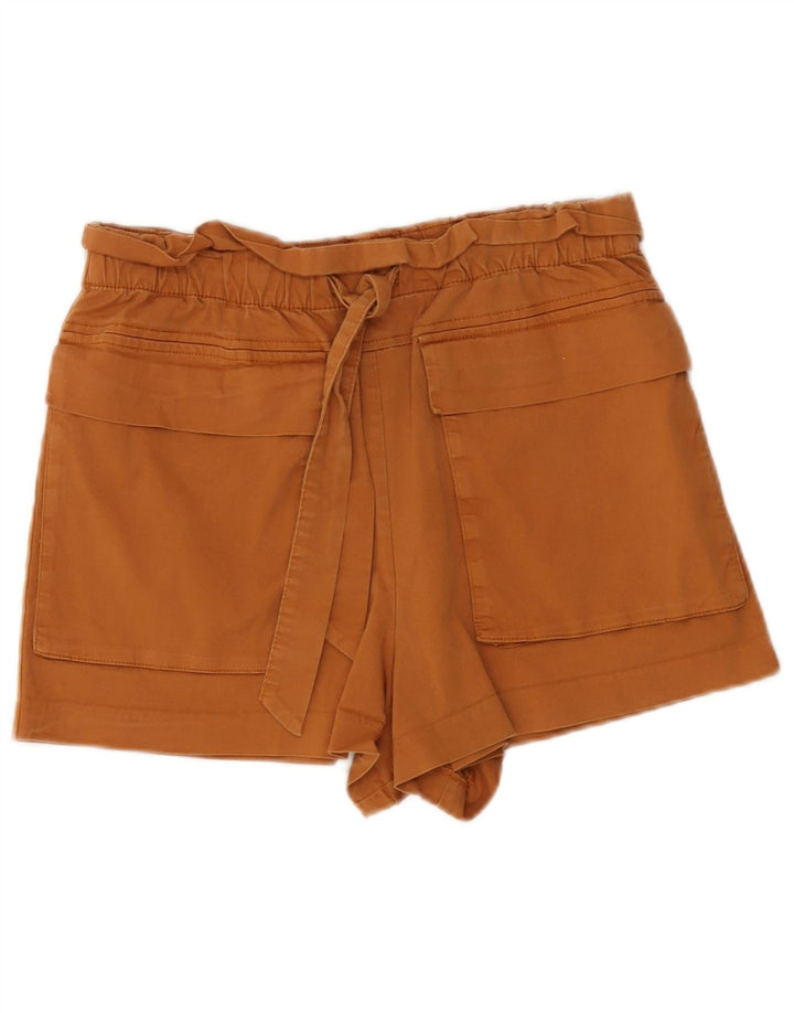 Zara Mujer Pantalones Calientes De Cintura Alta Mediano W28 Marrón