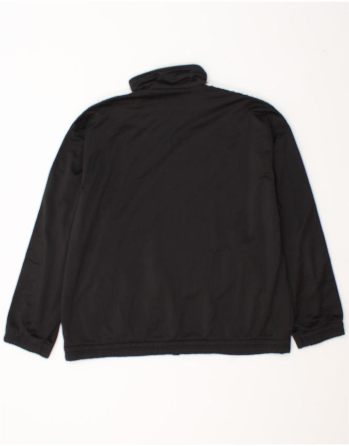 Diadora Mens Graphic Chándal Top Chaqueta UK 38 Medium Negro Colorblock