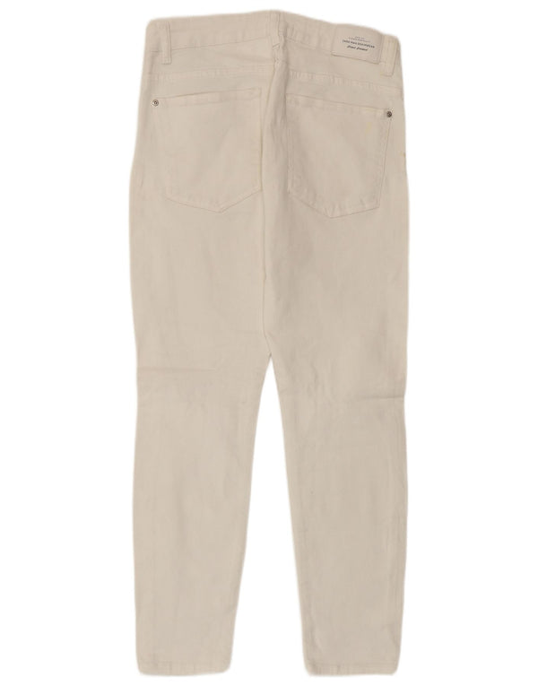 Zara Jeans recortados desgastados para hombre EU 40 Medium W31 L25 Algodón blanco
