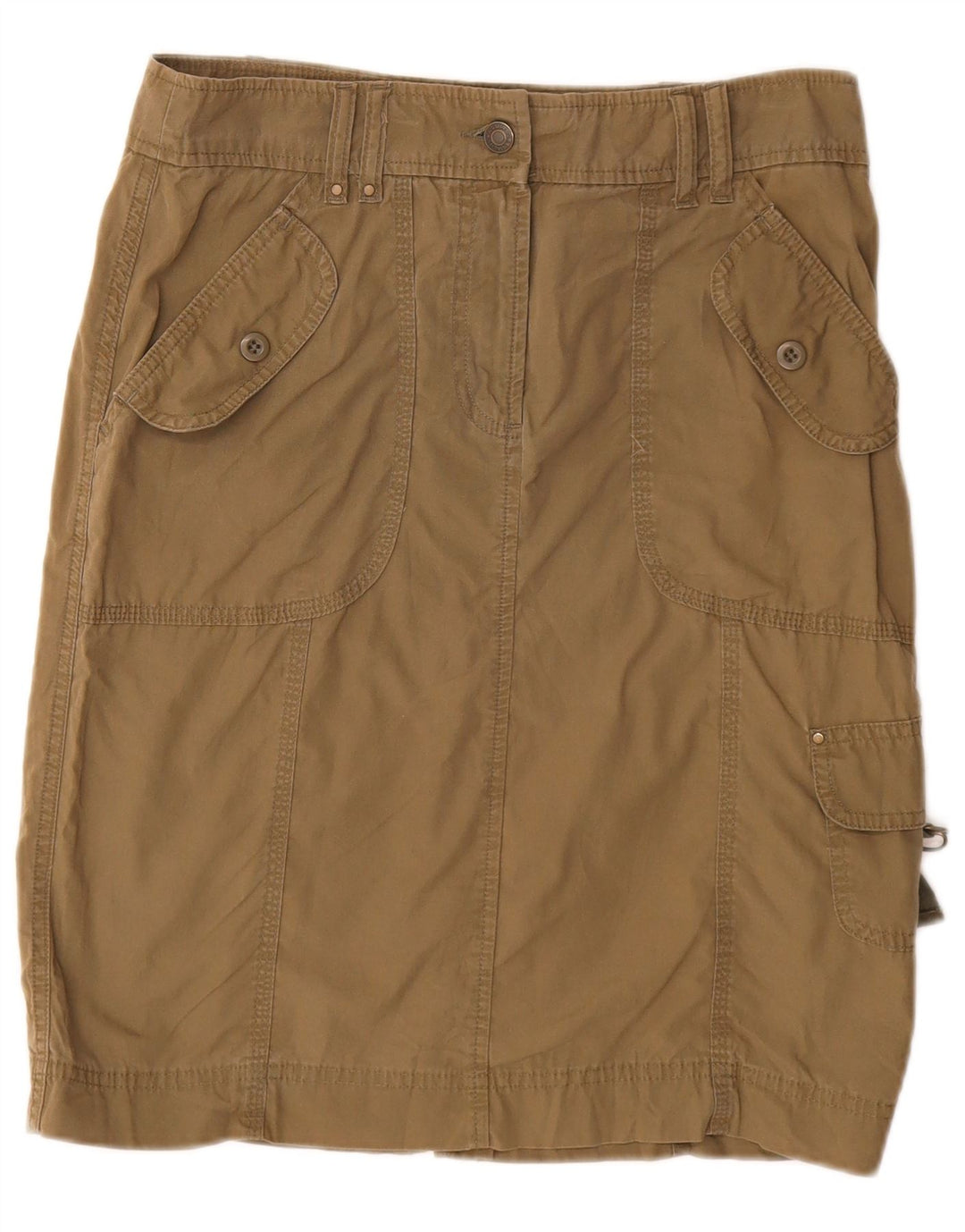 Marks & Spencer Falda cargo para mujer UK 10 Small W28 Algodón beige