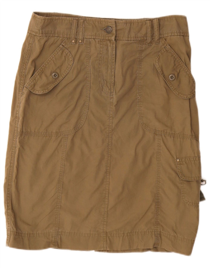 Marks & Spencer Falda cargo para mujer UK 10 Small W28 Algodón beige