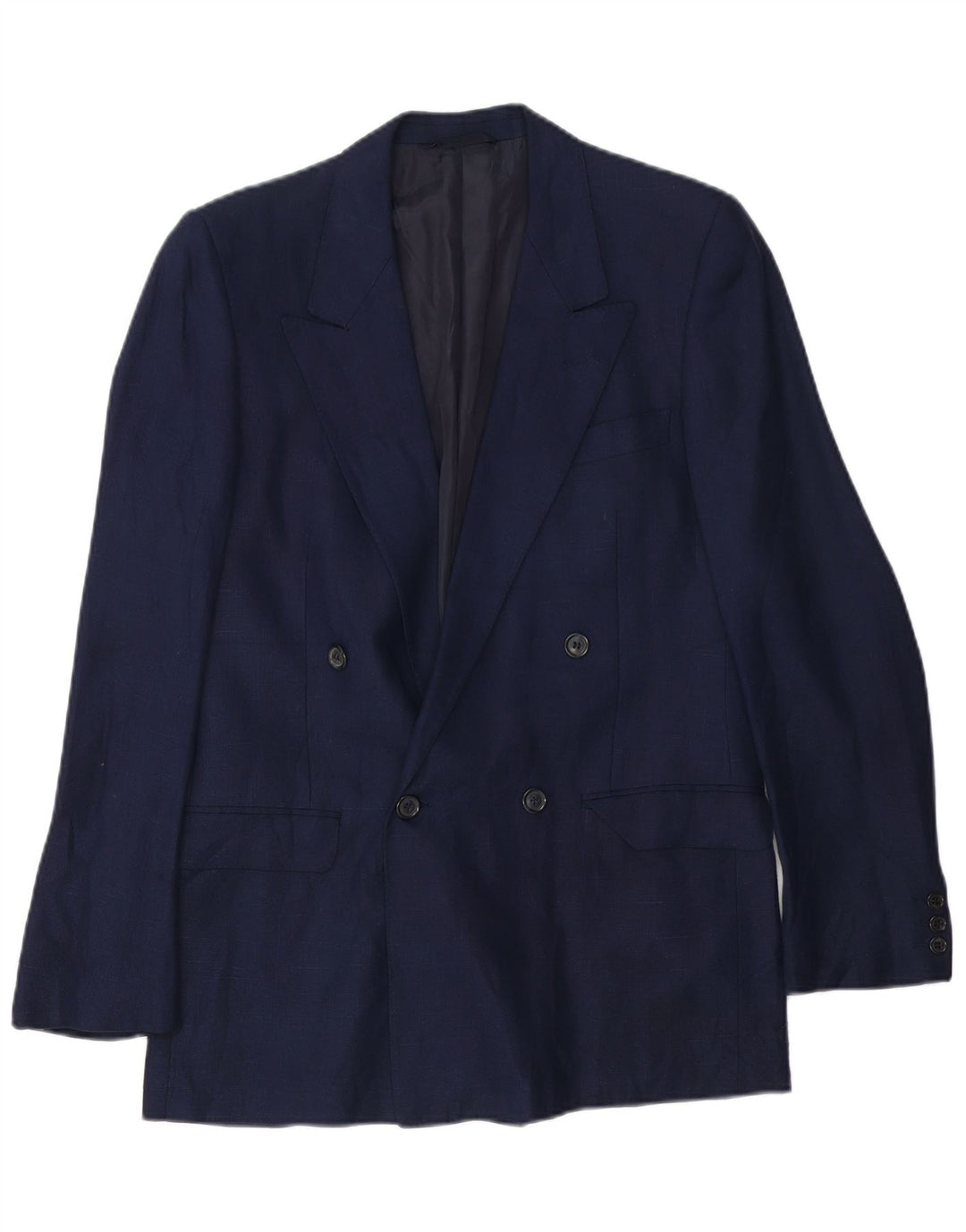 San Remo Chaqueta tipo blazer con doble botonadura para hombre IT 48 Azul marino mediano