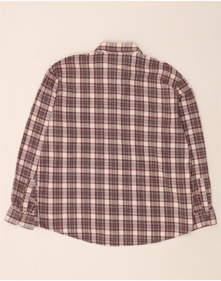 European Project Camisa de franela para hombre XL Algodón a cuadros gris