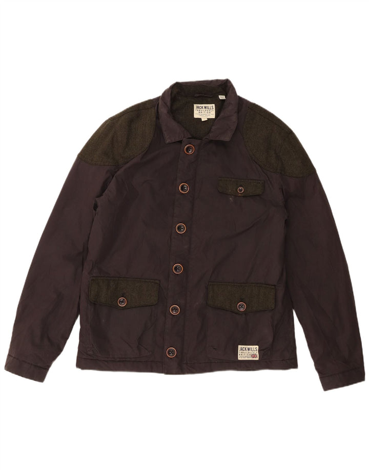 Jack Wills Chaqueta utilitaria para hombre UK 40 Large Gris Colorblock