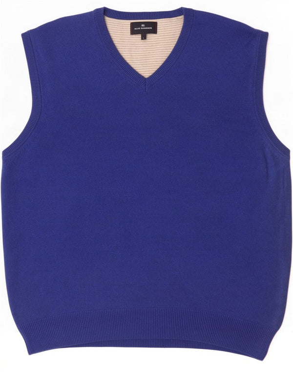 Marks & Spencer Mens Blue Harbour Vest Tank Top Large Cotton