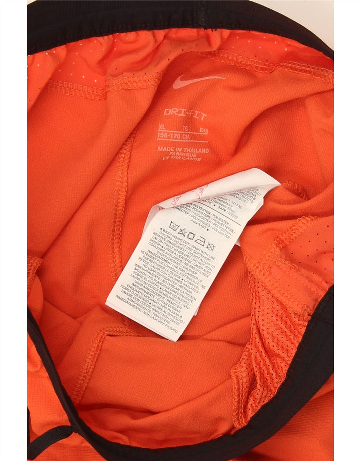 Nike Pantalones cortos deportivos para niños 13-14 años XL Rojo Poliéster
