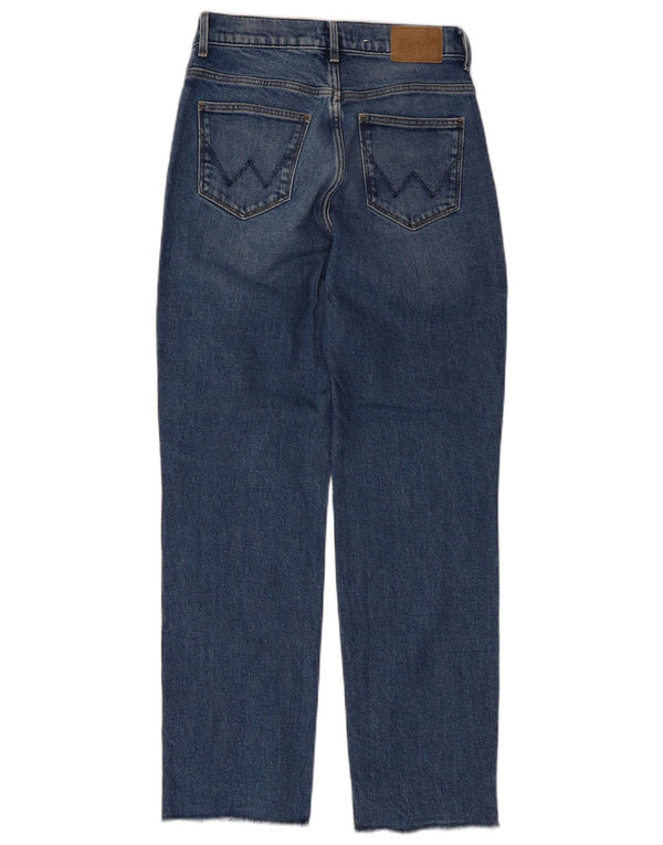 Vaqueros Wrangler Mujer Rectos W26 L28 Azul Algodón