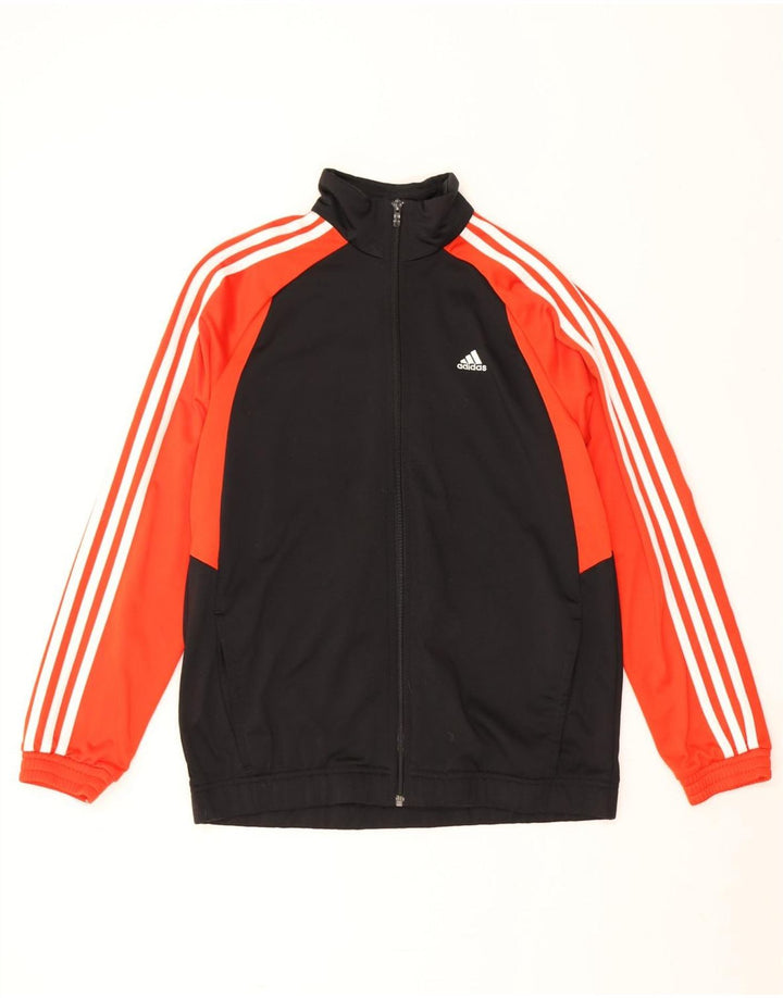 Adidas - Chaqueta de chándal para niño, 15-16 años, color negro, poliéster