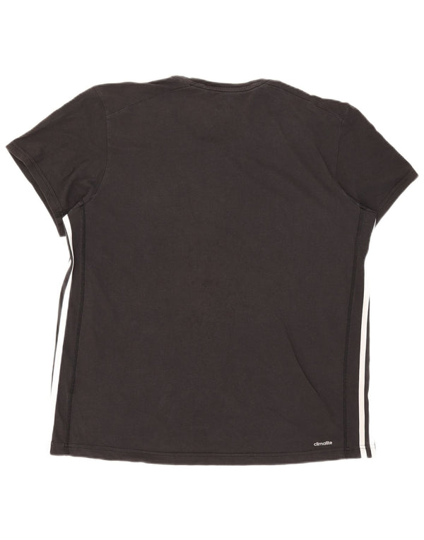 Adidas Hombre Climalite Camiseta Top XL Algodón Negro