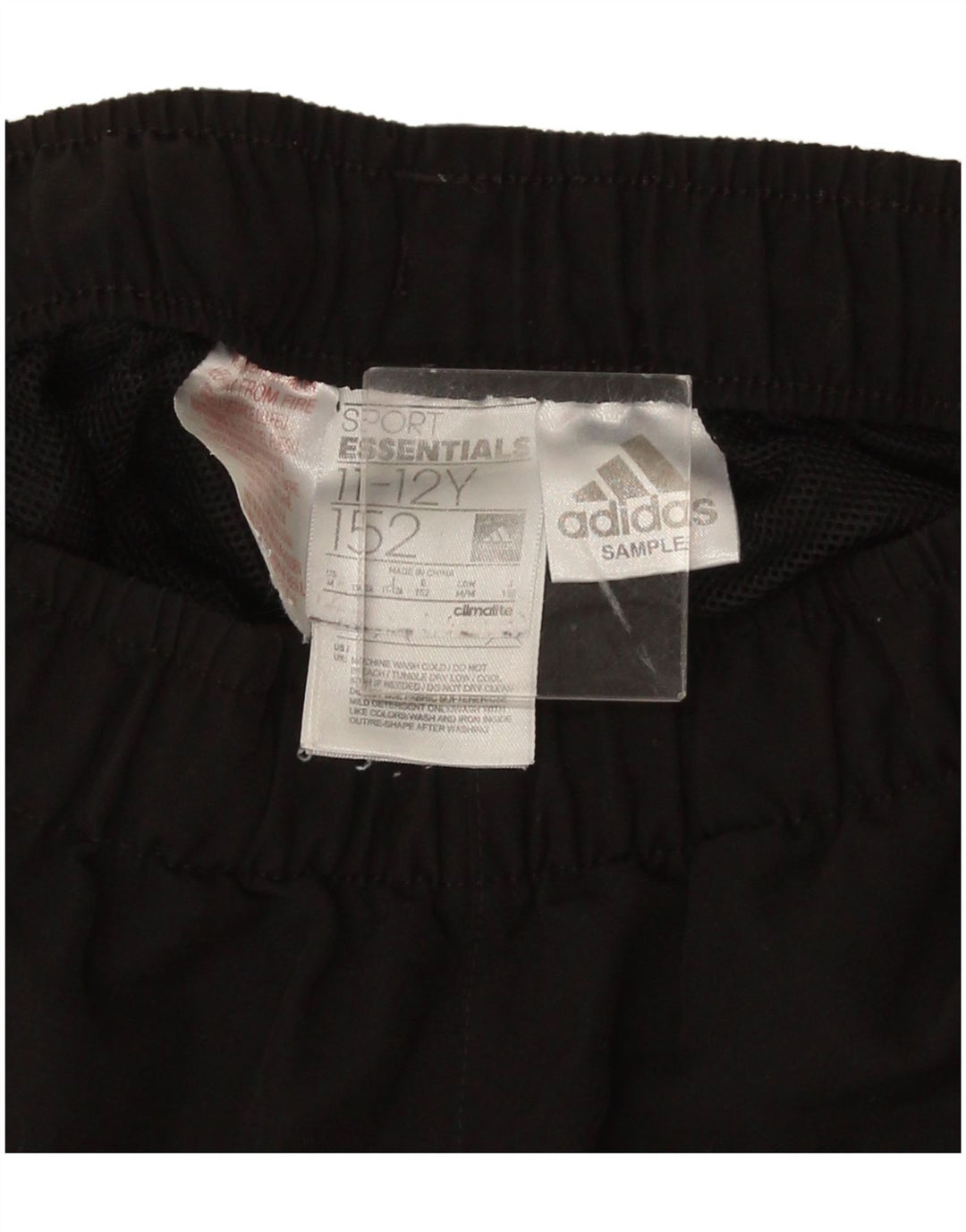Adidas Pantalón corto deportivo para niño 11-12 años Negro Poliéster