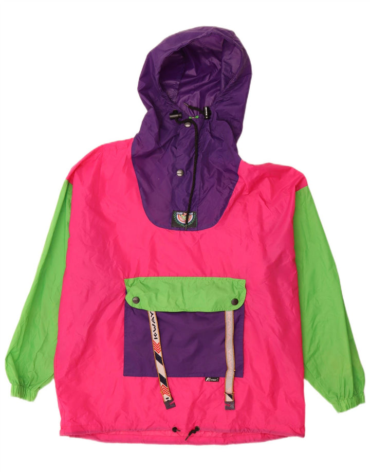 K-Way Chaqueta impermeable tipo jersey para hombre UK 36 Small Multicolor Colorblock
