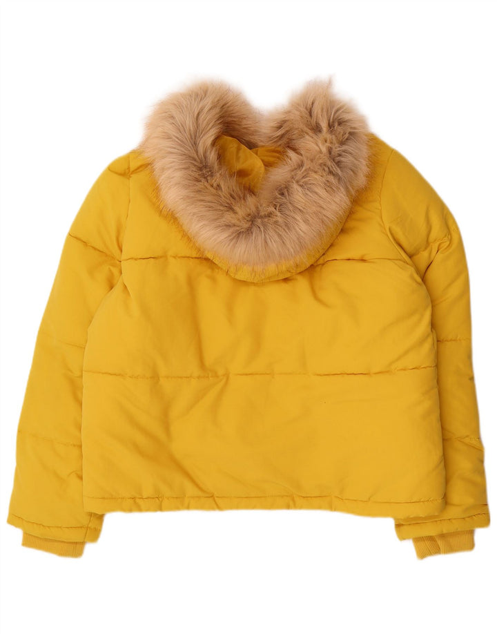 Miss Selfridge Chaqueta Acolchada Extragrande con Capucha para Mujer UK 40 Small Yellow