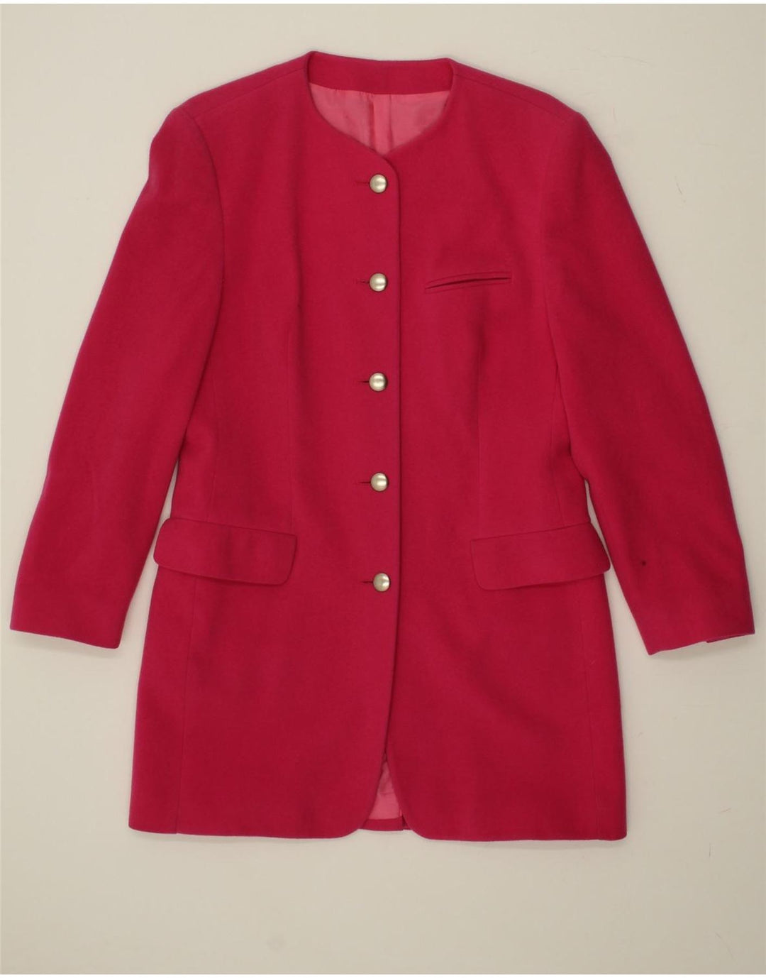 BETTY BARCLAY Womens Longline 5 Button Blazer Jacket UK 12 Medium  Pink Vintage Betty Barclay and Second-Hand Betty Barclay from Messina Hembry 