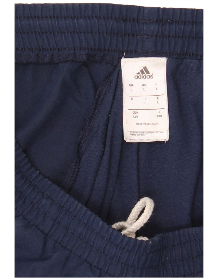 Adidas Hombre Pantalones De Chándal Joggers Grande Azul Marino Poliéster