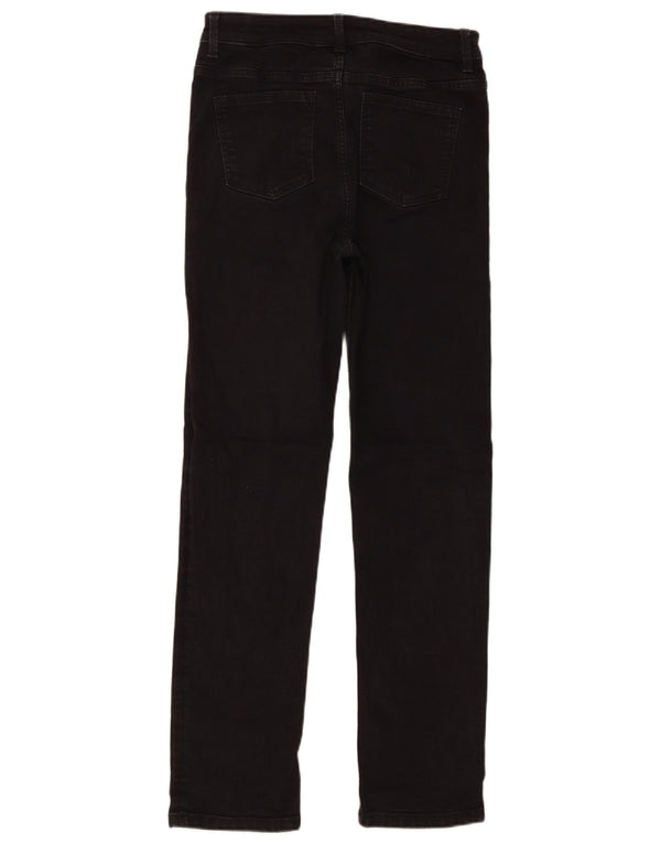 Marks & Spencer Jeans rectos The Sienna para mujer UK 10 Small W30 L30 Negro