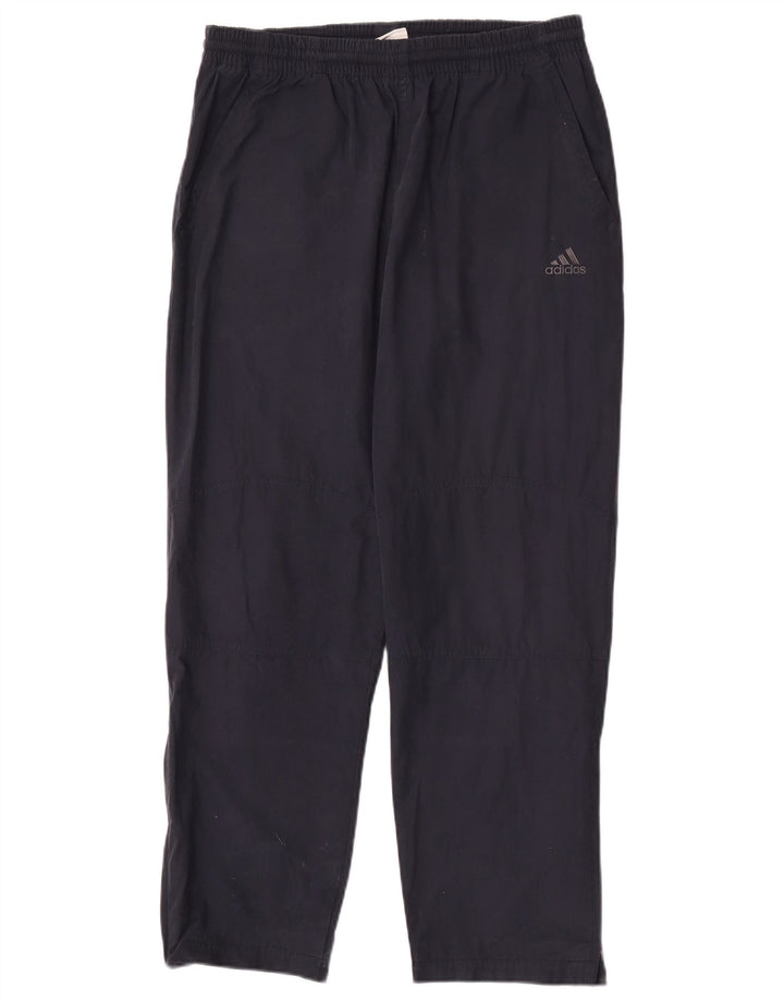 Pantalón Chino Recto Adidas Hombre W32 L30 Poliéster Azul Marino