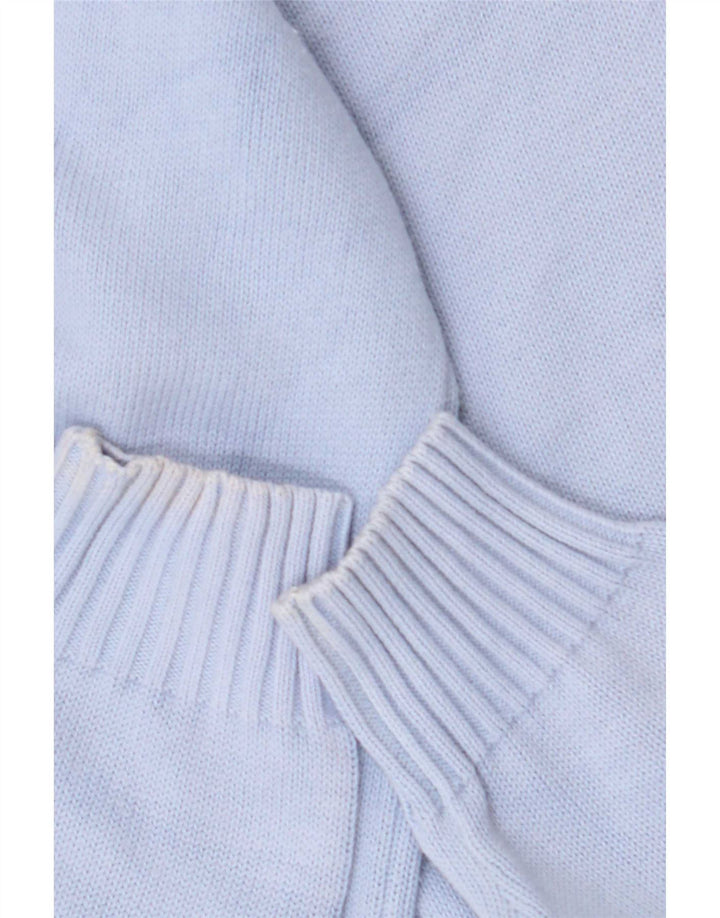 Avirex Cárdigan para hombre suéter grande de algodón azul