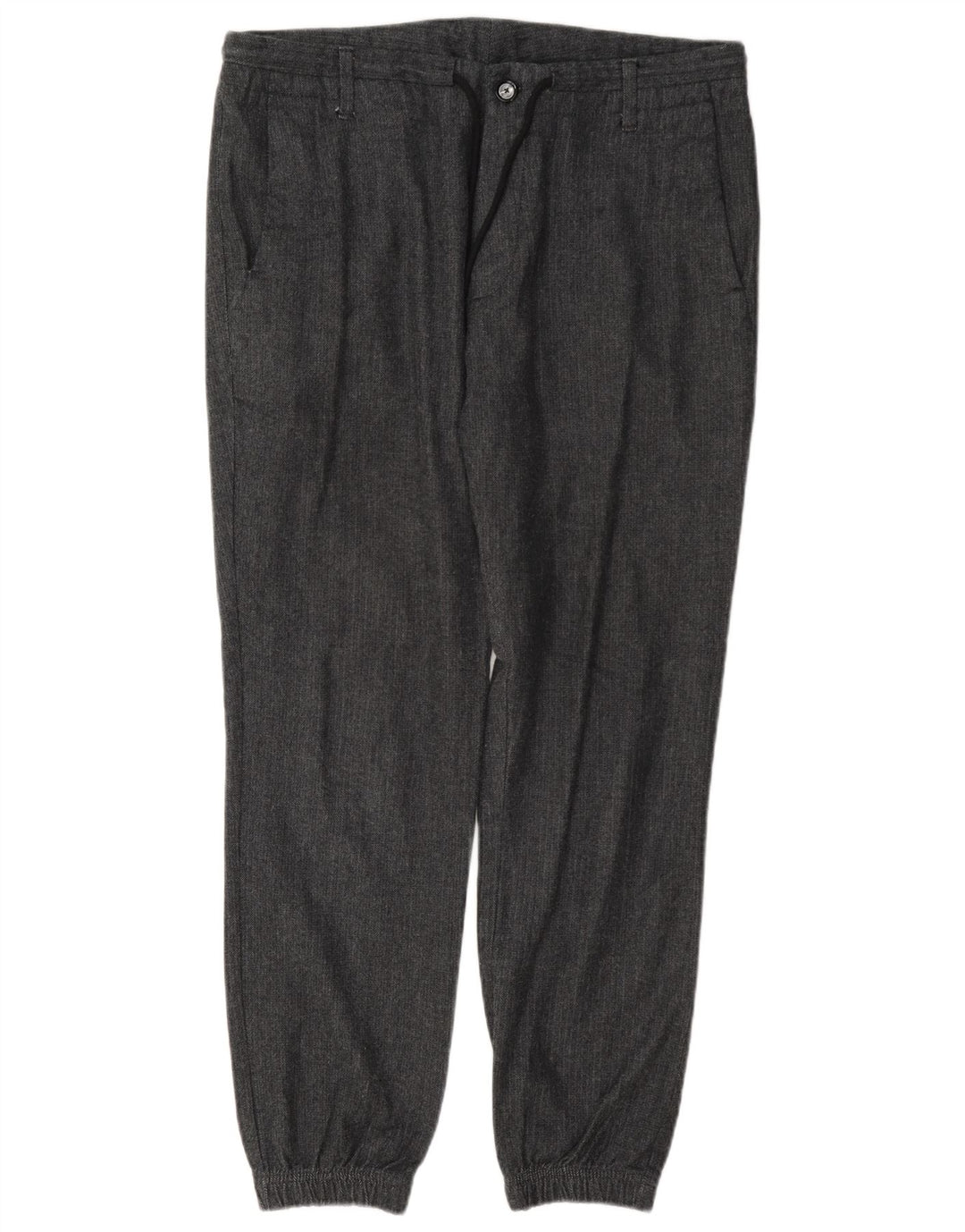 Massimo Dutti Pantalón chino para hombre EU 42 Large W32 L28 Grey Herringbone