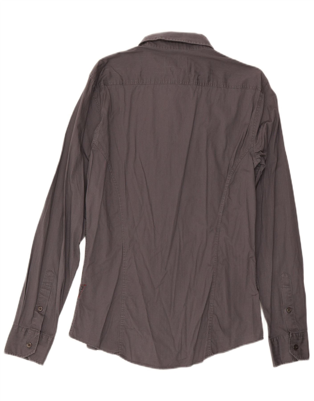 Camisa Guess Hombre Grande Gris Algodón