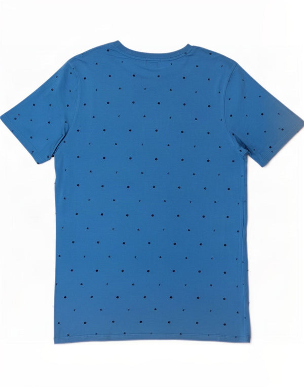 Nike Camiseta con gráfico de corte atlético para hombre Top pequeño de algodón con lunares azules