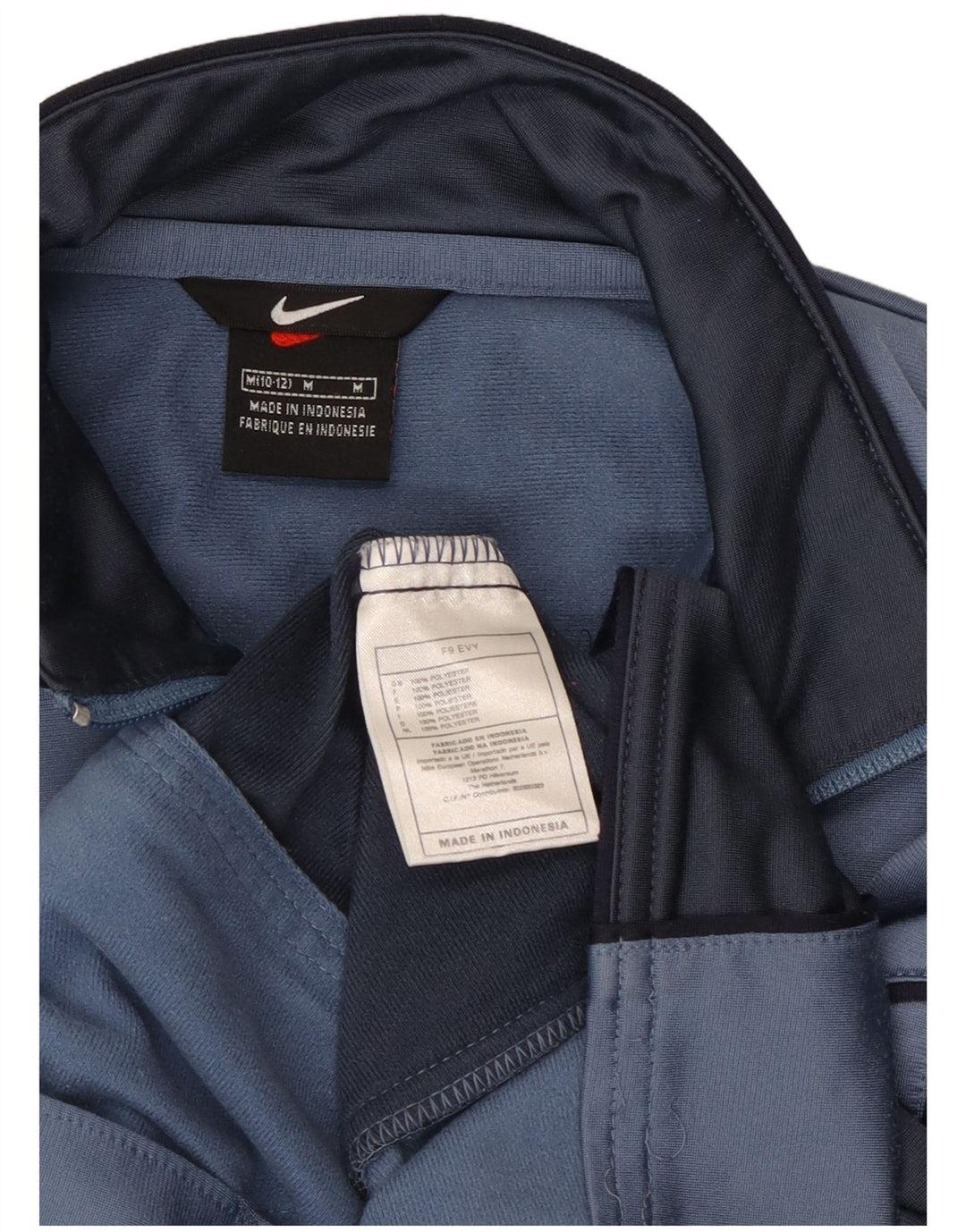 Nike - Chaqueta de chándal con gráfico para niños, 10-11 años, color azul medio