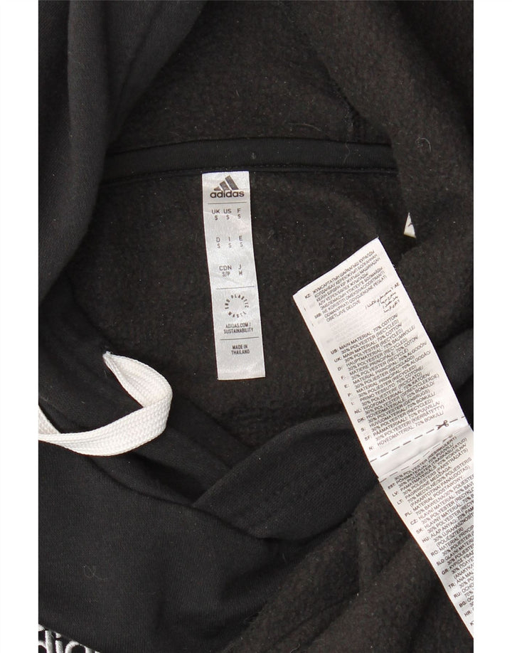 ADIDAS Hombre Sudadera con capucha Jumper Pequeño Algodón Negro