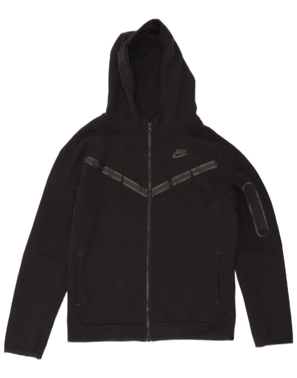 Nike Sudadera con capucha y cremallera para niños 13-14 años XL Algodón negro