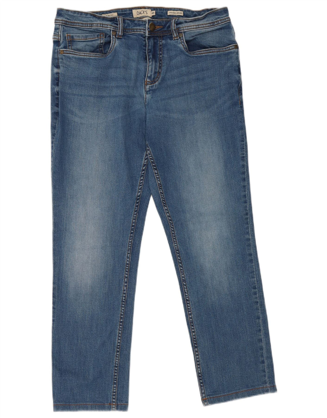Dack's Jeans ajustados para hombre IT 48 Medium W32 L27 Algodón azul