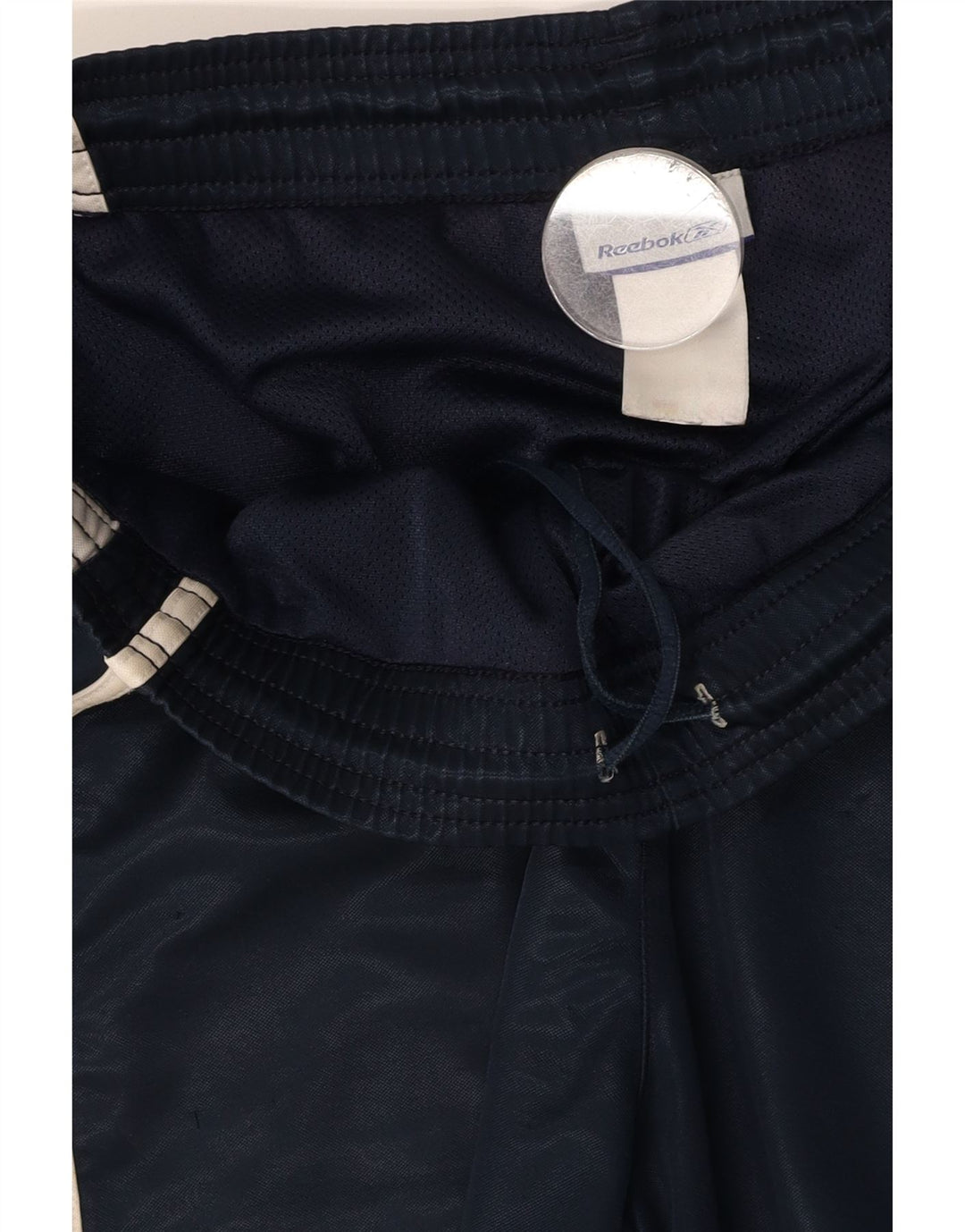 REEBOK Pantalones cortos deportivos para hombre XL Azul marino Colorblock