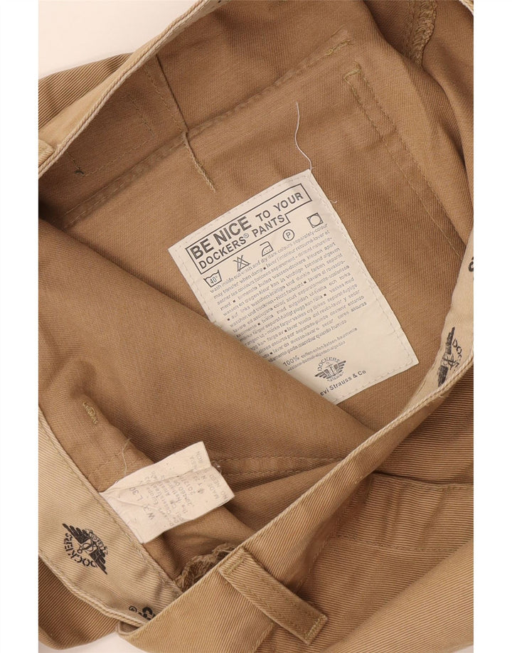 Dockers Pantalones cargo rectos para hombre W31 L30 Algodón marrón