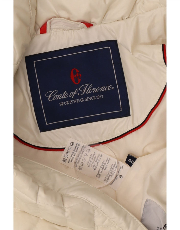 Conte of Florence Chaqueta acolchada para mujer IT 46 Poliéster blanco grande