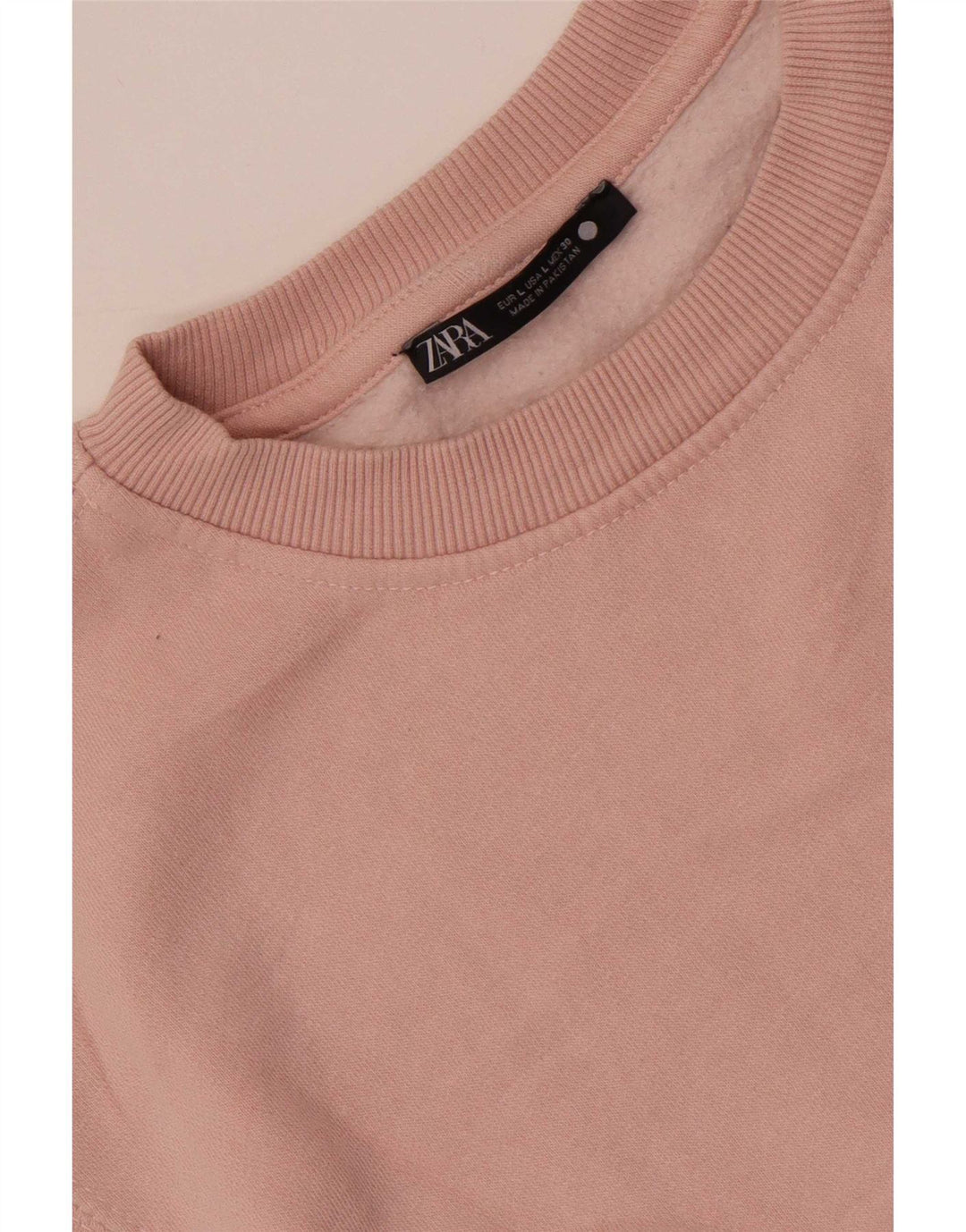 Zara Mujer Sudadera Jumper UK 46 Grande Rosa