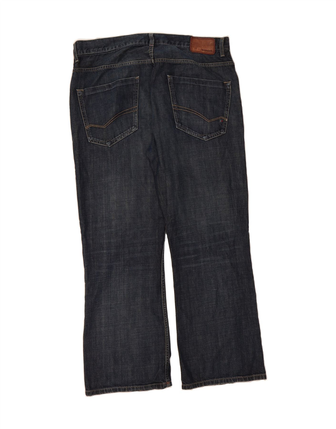 TOMMY HILFIGER Vaqueros Bootcut para hombre W38 L30 Algodón azul marino