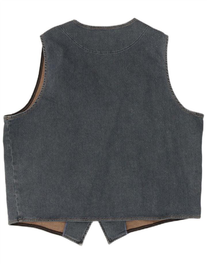 JP 1880 Chaleco vaquero para hombre 4XL Algodón azul