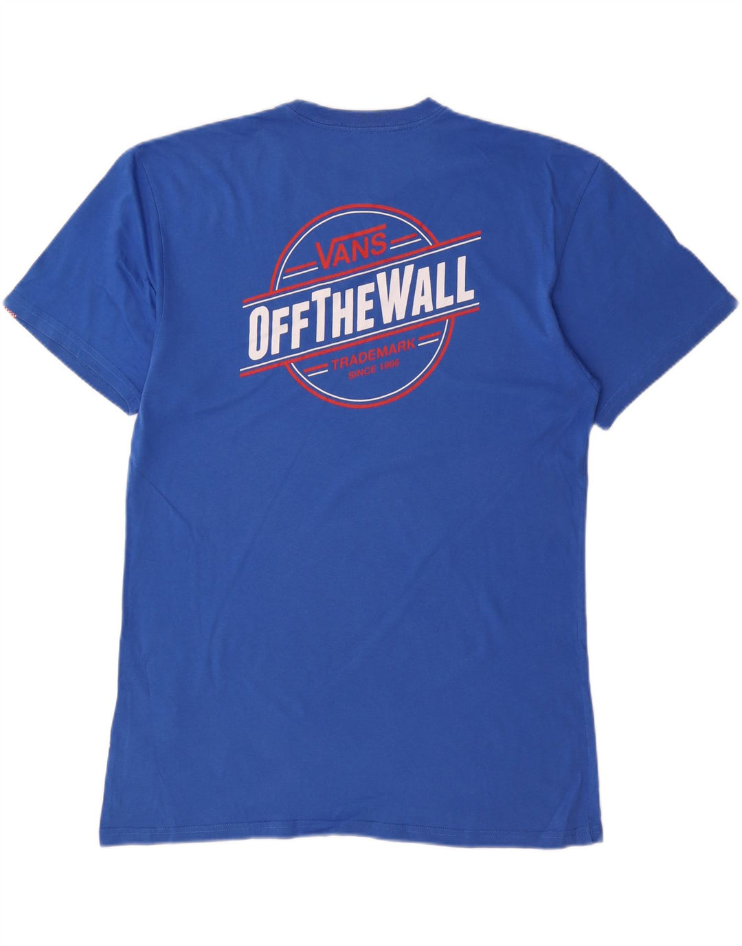 VANS Camiseta clásica con gráfico para hombre, talla grande, algodón azul