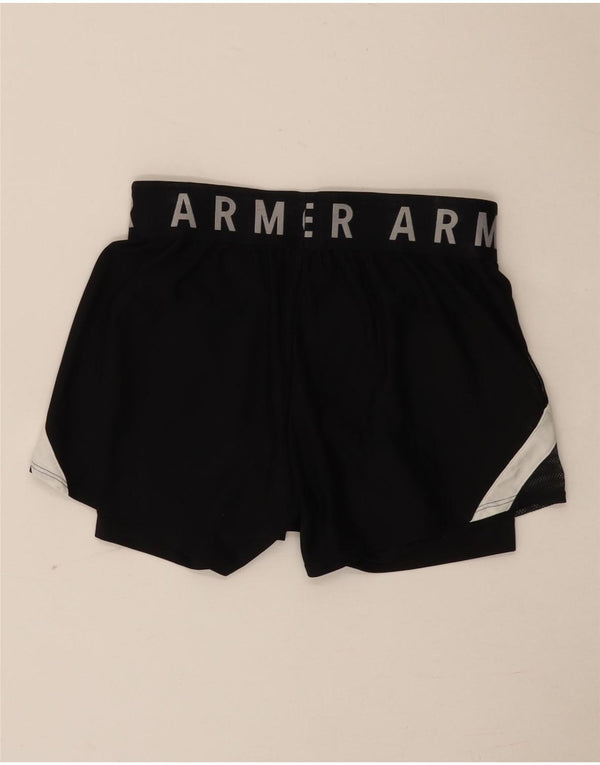 Under Armour Pantalones cortos deportivos Heat Gear Graphic para mujer UK 6 XS Negro