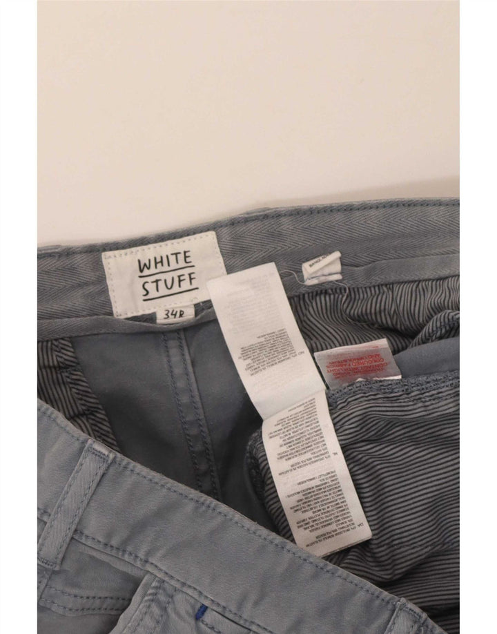 Pantalones cortos chinos para hombre White Stuff W34 Algodón gris grande