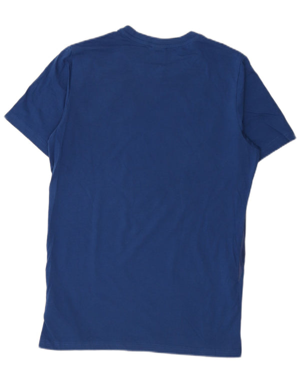 Camiseta Puma Red Bull Graphic para hombre, parte superior de algodón geométrico azul pequeño