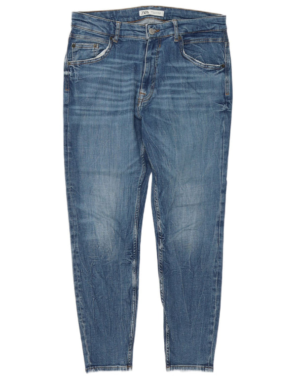 Zara Vaqueros pitillo para hombre EU 44 XL W34 L27 Algodón azul