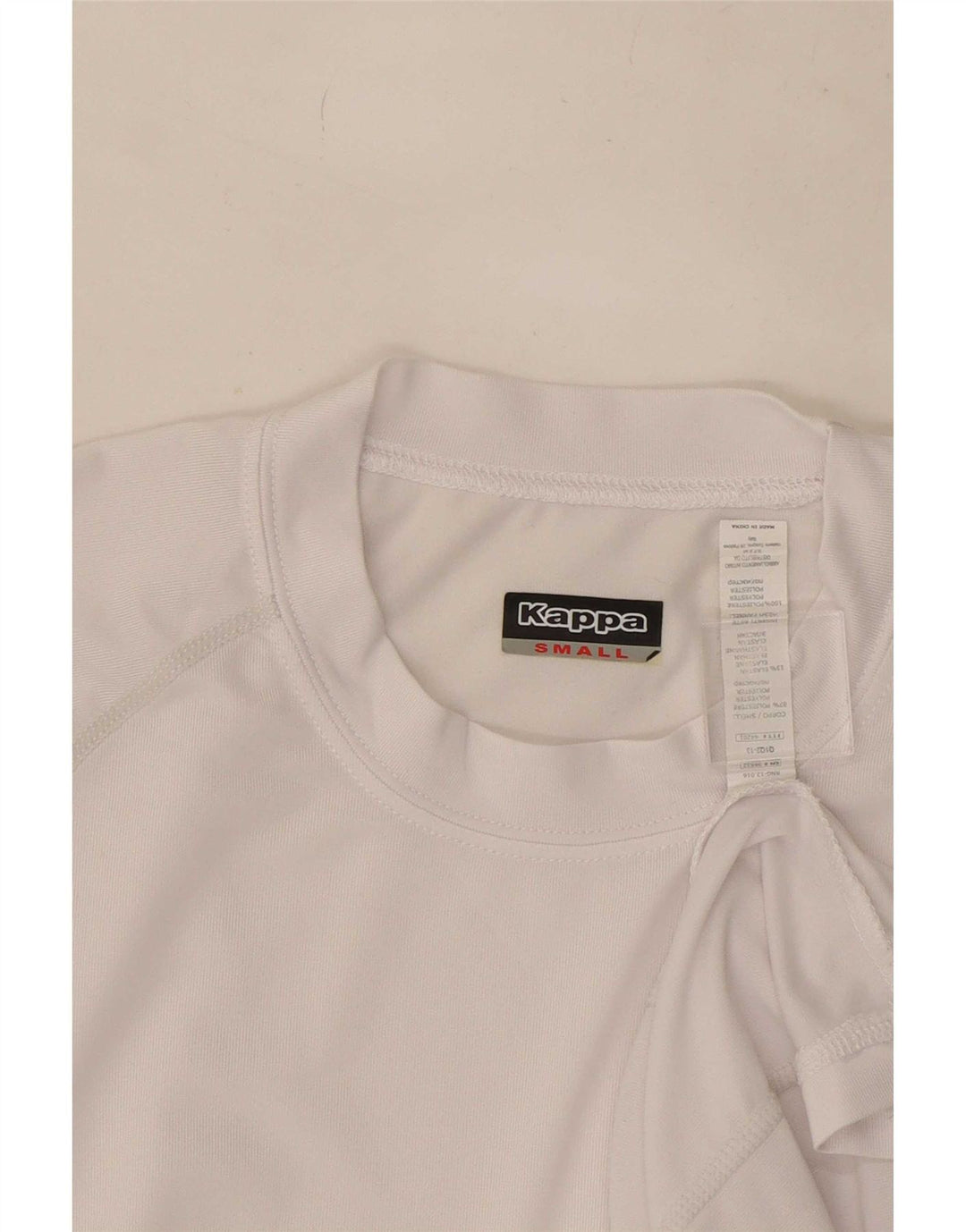 Kappa Hombre Camiseta Top Small Blanco Poliéster