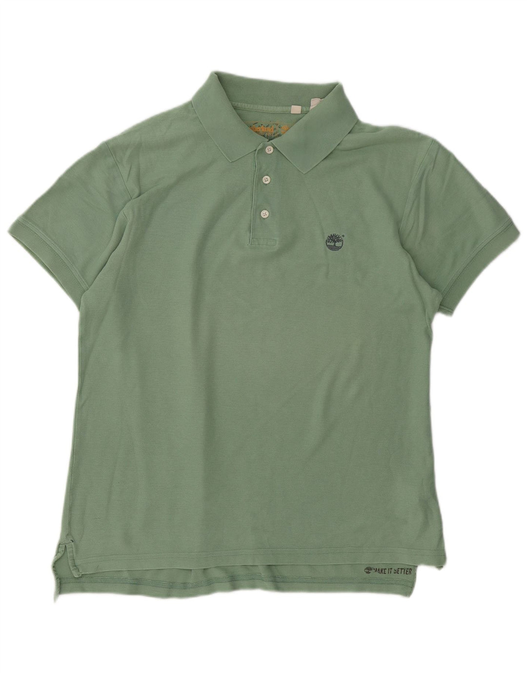 Polo Timberland Hombre Algodón Verde Medio