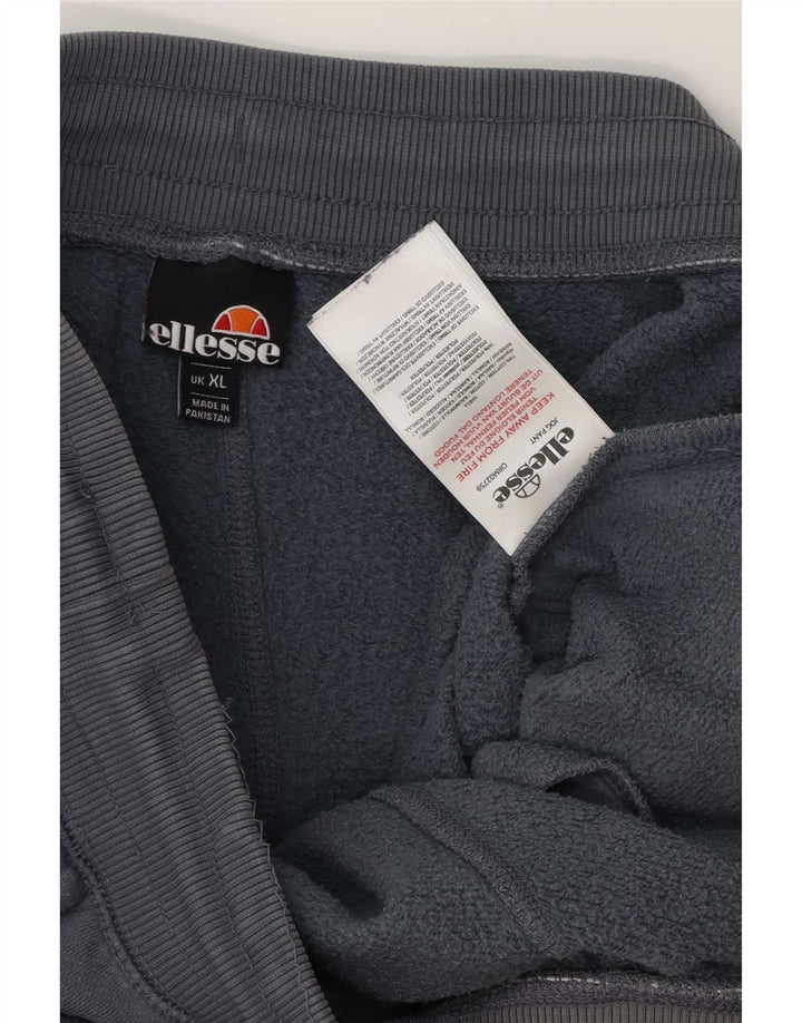 Ellesse Hombre Pantalones De Chándal Joggers XL Gris Algodón