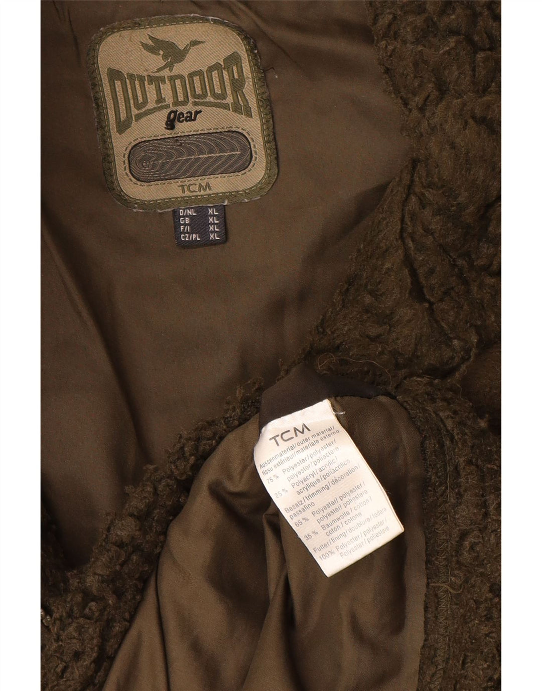TCM Chaqueta polar para hombre UK 42 XL Caqui Poliéster