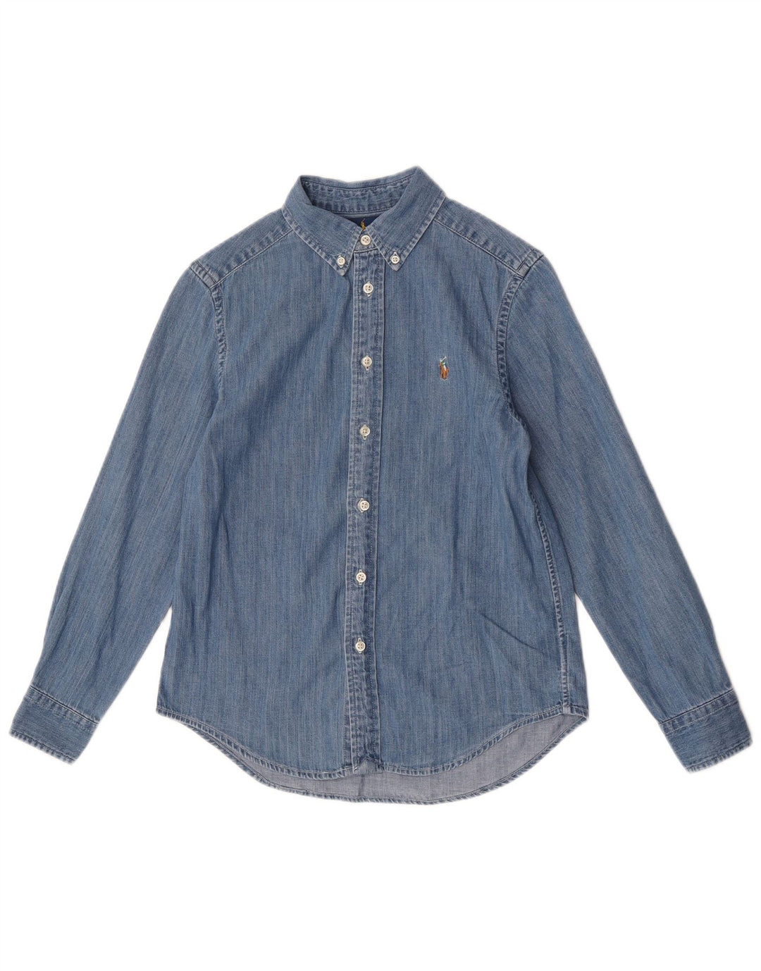 Ralph Lauren Camisa Vaquera para Niños 10-11 Años Azul Medio Algodón