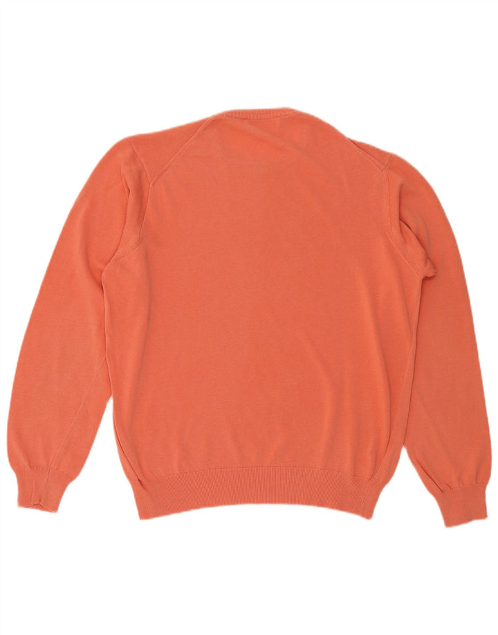 Il Granchio Jersey De Cuello Redondo Para Hombre Algodón Naranja Medio