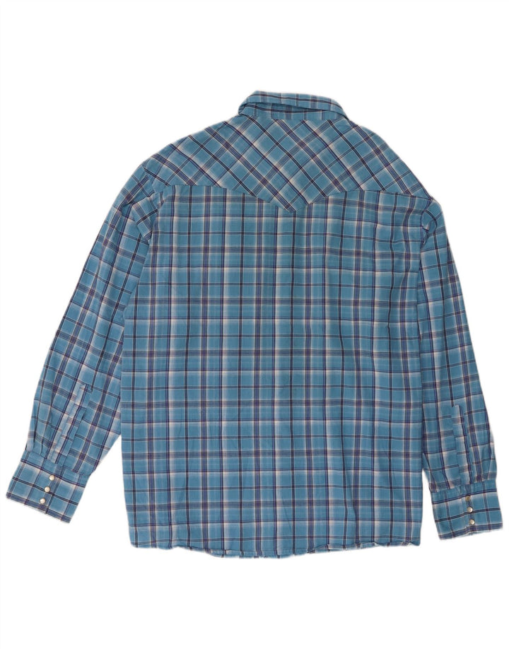 Wrangler Camisa De Hombre 2XL Algodón A Cuadros Azul