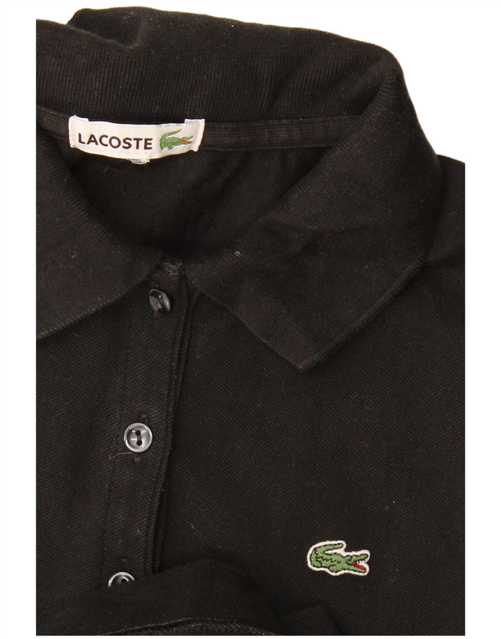 Lacoste Vestido Polo para Mujer UK 42 Mediano Negro