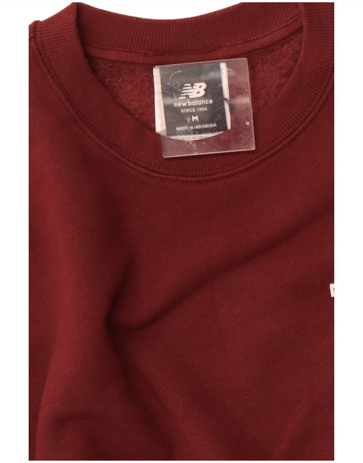 NEW BALANCE Sudadera Jumper Medium Borgoña Algodón Hombre